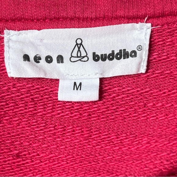 Neon Buddha Barbie Pink Button Front Jacket Women’s Medium Cotton Blend - Picture 5 of 8